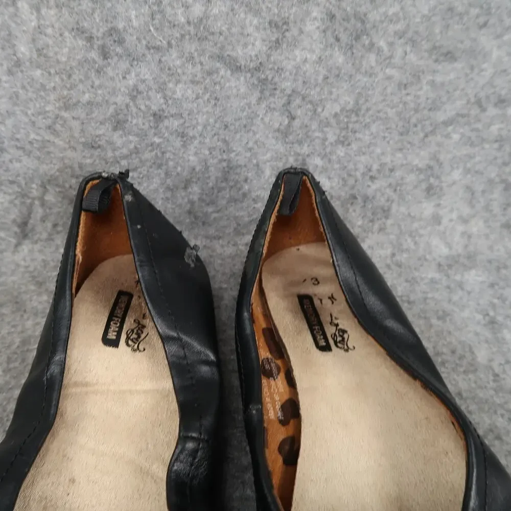 Faded Glory Shoes Kid 13 Ballet Flat Slip On Round Toe Girl Stretch Casual Black